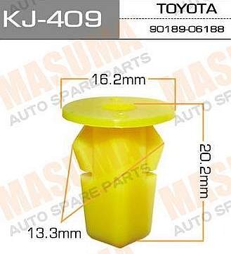 Клипса крепежная 409-KJ <b>MASUMA KJ409</b> - изображение