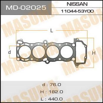 Прокладка голов.блока 'Masuma' GA15DS (1/10) <b>MASUMA MD-02025</b> - изображение