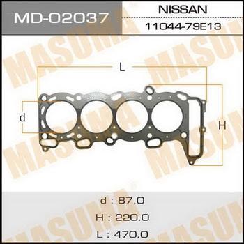 Прокладка голов.блока 'Masuma' SR20DE (1/10) <b>MASUMA MD-02037</b> - изображение