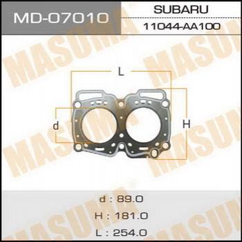 Прокладка голов.блока 'Masuma' EJ18E (110) <b>MASUMA MD-07010</b> - изображение