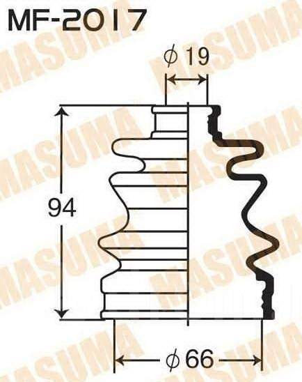 Привода пыльник 'Masuma' <b>MASUMA MF-2017</b> - изображение