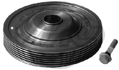 Шкив коленвала к-кт с болтами Clio-III 1.4-1.6 <b>METALCAUCHO 15172</b> - изображение