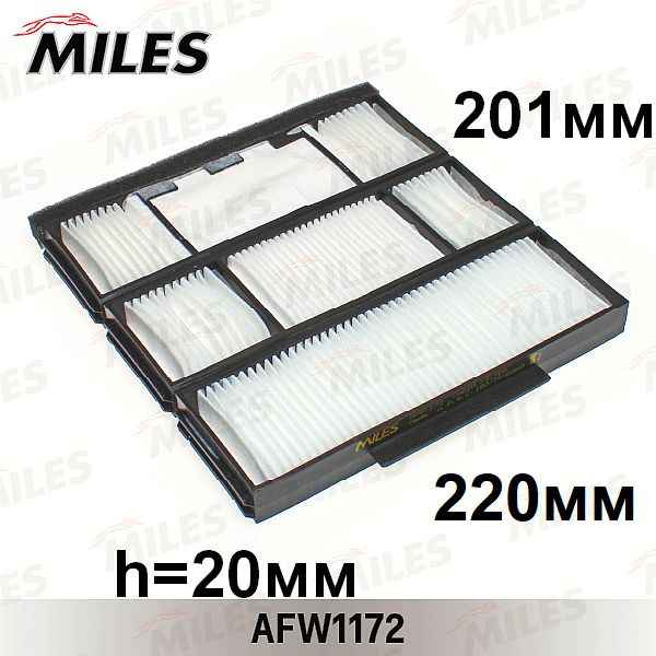 Фильтр салона TOYOTA COROLLA E11 -02 <b>MILES AFW1172</b> - изображение
