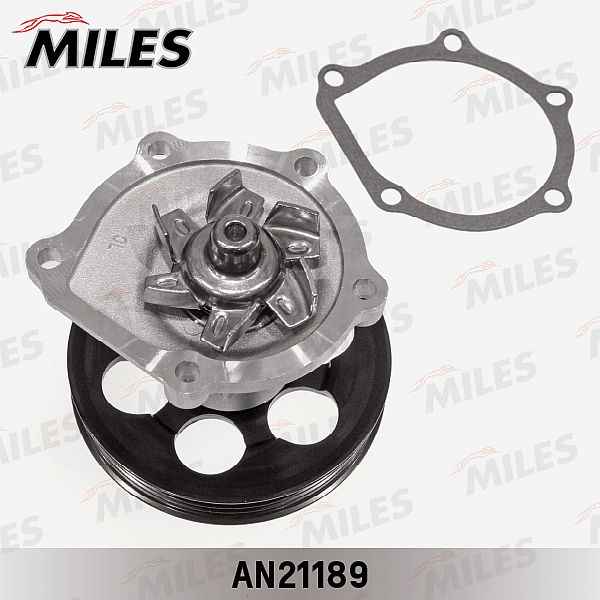 Насос водяной TOYOTA COROLLA 1.3/1.4 >00 <b>MILES AN21189</b> - изображение 1