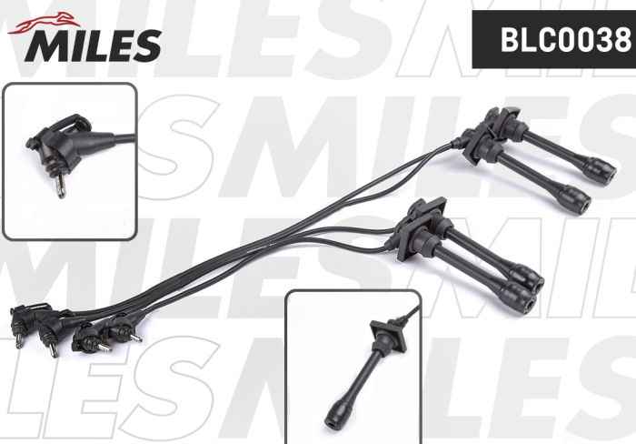 Провода зажигания высоковольтные TOYOTA COROLLA/CELICA <b>MILES BLC0038</b> - изображение