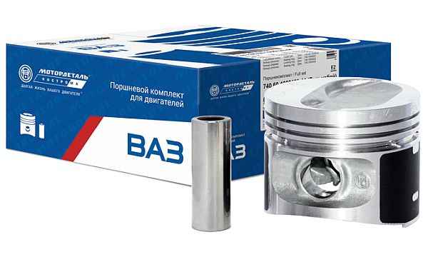 Поршневая группа ВАЗ 2110 (82.0) невтыковой группа A с пальцами <b>МОТОРДЕТАЛЬ 2110-1004014 A</b> - изображение
