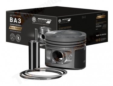 Поршневая группа ВАЗ 21213 (82,0) группа C с кольцами и пальцами <b> Мотордеталь ЭКСПЕРТ 21213-1004018-С</b> - изображение