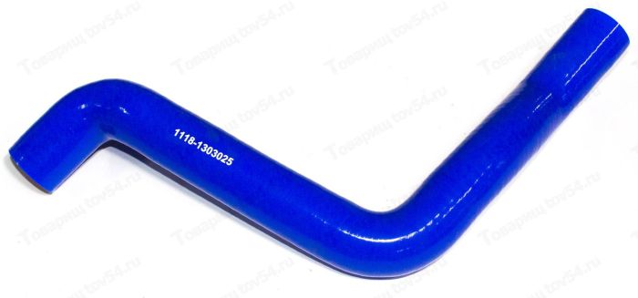 Патрубок радиатора ВАЗ 1117-1119 Калина 8кл верхний силикон <b>MOTORIST 1118-1303025</b> - изображение