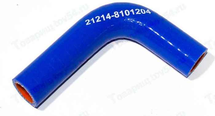 Патрубок отопителя ВАЗ 21214 отводящий силикон <b>MOTORIST 21214-8101204</b> - изображение