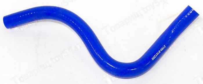 Патрубок отопителя ВАЗ 2190 Гранта подводящий силикон <b>MOTORIST 2190-8101200</b> - изображение