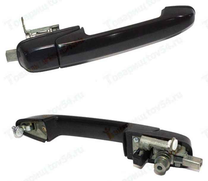 Ручка двери наружная ВАЗ 2192 передняя правая черная (оригинал) <b>МОТОР-СУПЕР 2192-6105150-10</b> - изображение Ручка двери наружная ВАЗ 2192 передняя правая черная (оригинал) <b>МОТОР-СУПЕР 2192-6105150-10</b> - изображение