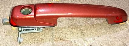 Ручка двери наружная ВАЗ 2192 передняя левая цвет 'Калина' 104 (оригинал) <b>МОТОР-СУПЕР 2192-6105151-10</b> - изображение