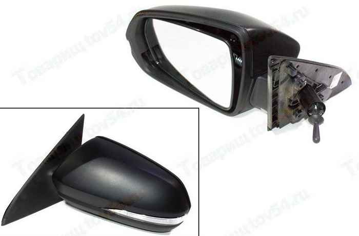 Зеркало заднего вида наружное 2180 левое механическое <b>МОТОР-СУПЕР 8450008043</b> - изображение
