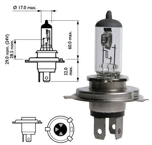 NARVA 48881 - лампа H4 12V 60/55W P43t-38 - изображение 3