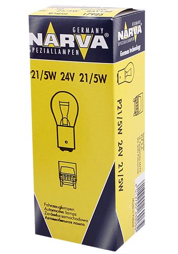 NARVA 17925 - лампа P21/5W 24V 21/5W BAY15d - изображение 3