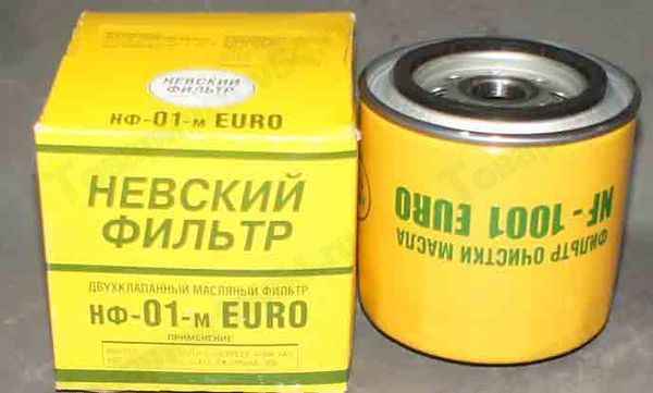 Фильтр масл ВАЗ 2101 <b>НЕВСКИЙ ФИЛЬТР NF1001 EURO</b> - изображение