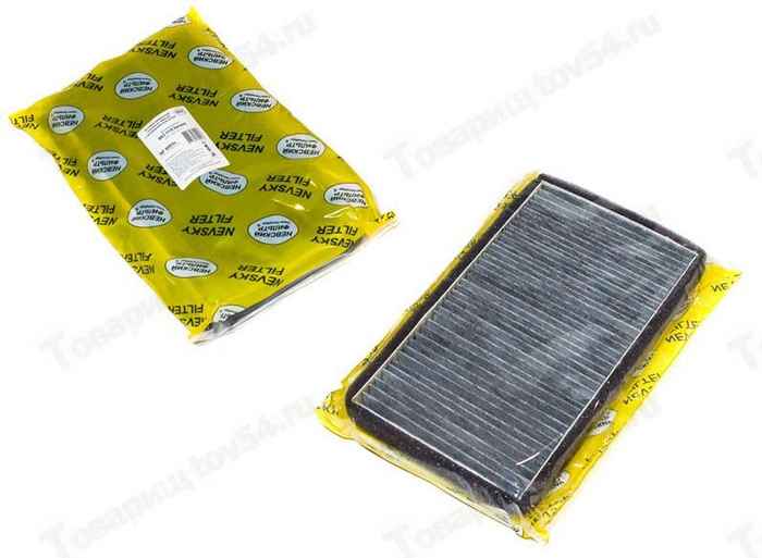 Фильтр салон ВАЗ 1118 Калина, 2190 Гранта угольный <b>НЕВСКИЙ ФИЛЬТР NF-6003c</b> - изображение