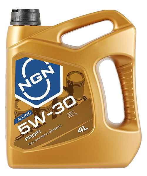 NGN PROFI A-LINE 5w30 (4л) синтетическое SN/CF  - изображение