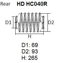 Пружина подвески усиленная NHK HD HC040R - изображение