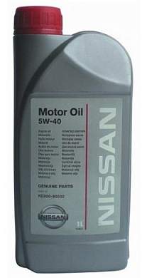 Масло моторное синтетическое 1л 5w40 SL/CF Nissan Motor Oil KE900-90032 - изображение