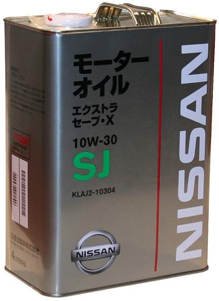 Масло моторное 4л 10w30 SJ Nissan Extra Save-X KLAJ2-10304 - изображение