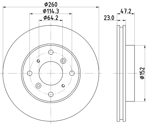 Диск тормозной передний HONDA ACCORD VI , PRELUDE IV , PRELUDE V <b>NISSHINBO ND8028K</b> - изображение Диск тормозной передний HONDA ACCORD VI , PRELUDE IV , PRELUDE V <b>NISSHINBO ND8028K</b> - изображение