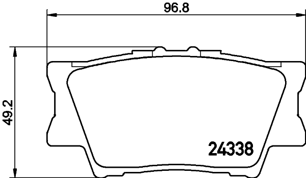 Колодки тормозные дисковые, задние, LEXUS ES (_V4_,_V6_), TOYOTA AURION (_V5_)/AVALON (_X4_)/CAMRY (_V3_,_V4_,_V5_)/HARRIER (_U6_)/MARK X (_A1_)/MATRIX (_E14_)/RAV 4 III-IV (_A3_,_A4_) <b>NISSHINBO NP1016</b> - изображение