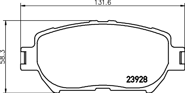 Колодки тормозные дисковые, передние, TOYOTA CRESSIDA  <b>NISSHINBO NP1017</b> - изображение