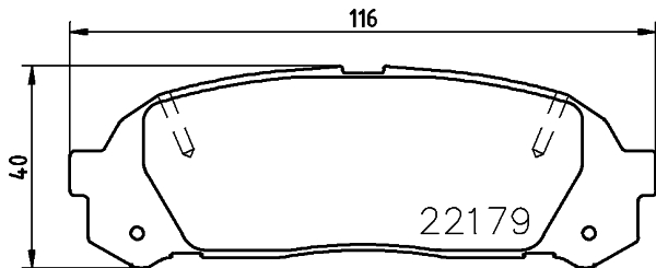 Колодки тормозные дисковые, задние, DAIHATSU/TOYOTA CHARADE, YARIS , YARIS <b>NISSHINBO NP1083</b> - изображение