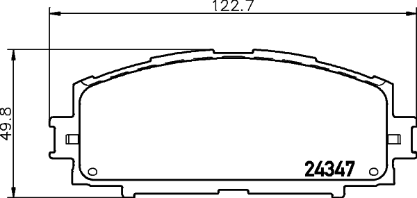 Колодки тормозные дисковые, передние, LEXUS/TOYOTA ES , NX , RX , KLUGER , RAV 4 III , RAV 4 IV , SIENNA <b>NISSHINBO NP1128</b> - изображение