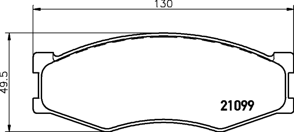 Колодки тормозные дисковые, передние, TOYOTA ALPHARD / VELLFIRE , ALPHARD / VELLFIRE , PREVIA , PREVIA III <b>NISSHINBO NP2000</b> - изображение