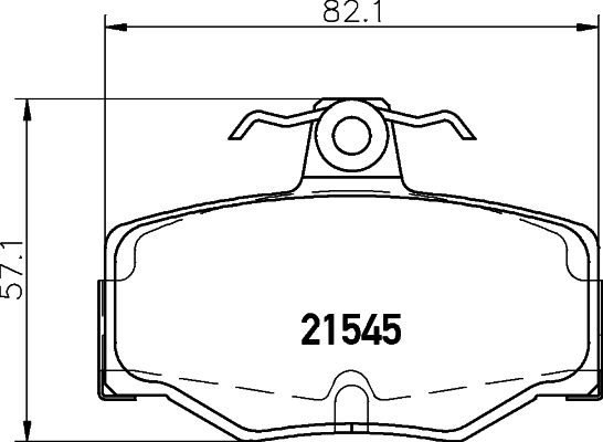 Колодки тормозные дисковые, задние, NISSAN NP300 NAVARA , NP300 NAVARA Platform/Chassis , PATHFINDER III , PATHFINDER IV , XTERRA <b>NISSHINBO NP2050</b> - изображение
