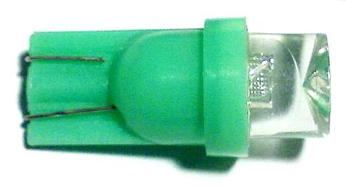 Лампа (LS03) светодиодная Т10 (W2,1-9,5d) зеленая 12V без цоколя - изображение