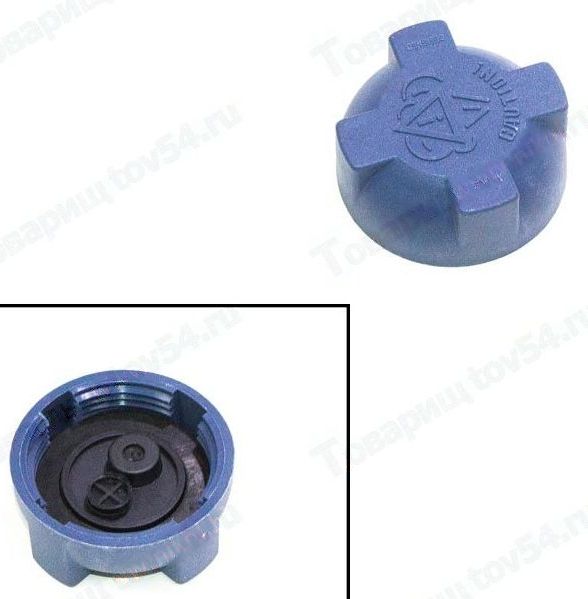 Крышка расширительного бачка ВАЗ 2108-2110, 2170 Приора, 2190 Гранта, Газель синяя <b>103643755</b> - изображение