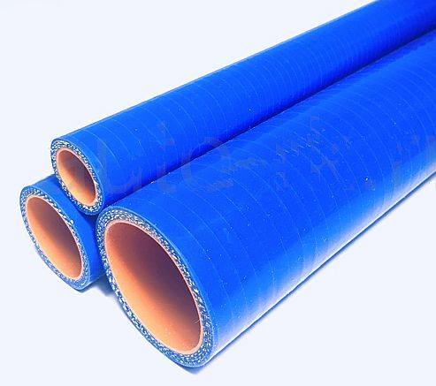 Шланг 75мм 1,1м силиконовый армированный синий/оранжевый - изображение