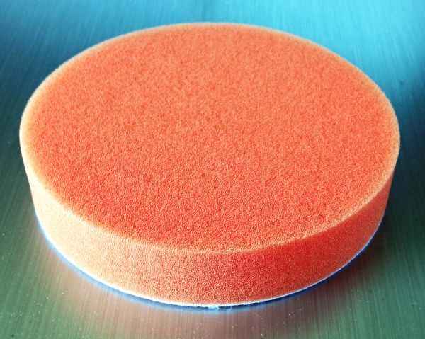 Круг полировальный на липучке оранжевый d150мм х 25мм - изображение