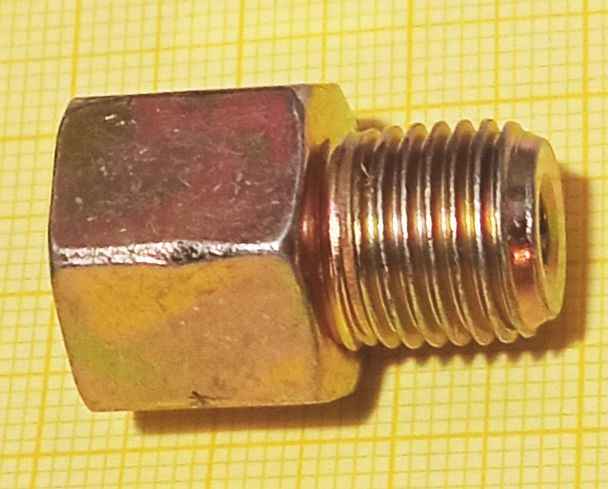 Переходник тормозной трубки наружная М12х1,25 / внутренняя М12х1 - изображение 4