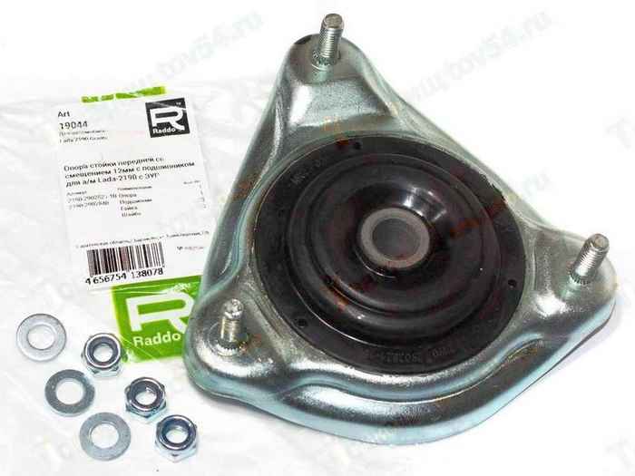 Опора передней стойки ВАЗ 2190 Гранта с ЭУР (смещение оси 12 мм) с подшипником <b>19044</b> - изображение