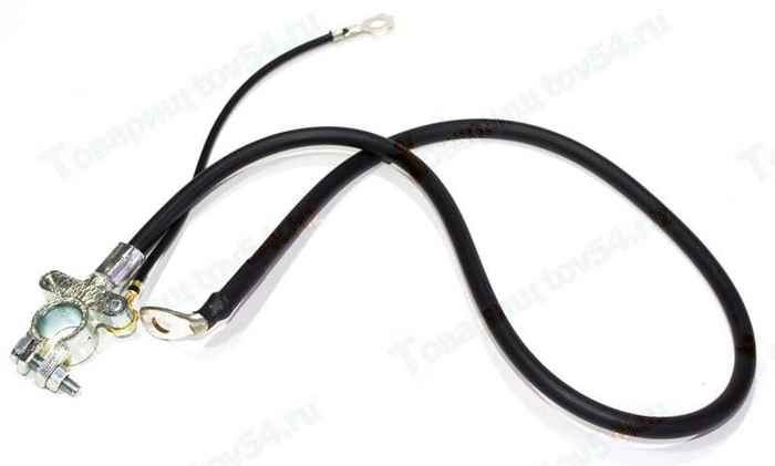 Провод АКБ минуcовой ВАЗ 2108 (L=800мм) <b>2108-3724070-01</b> - изображение