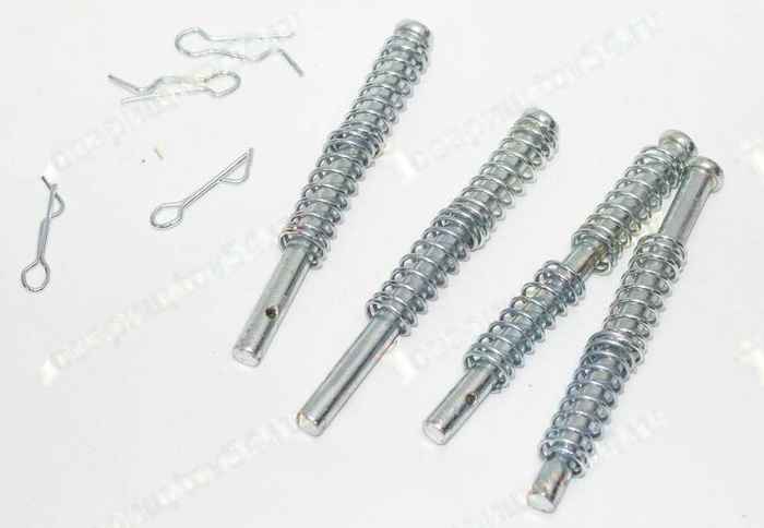 Фиксаторы колодок передних ВАЗ 2121 Нива (гвозди, пружины, шплинты по 4 шт) <b>2121-3501132</b> - изображение