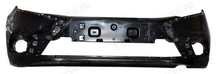 Бампер ВАЗ 2190 FL (с 2018г) передний с отверстиями под противотуманные фары <b>2190-84501037-85</b> - изображение