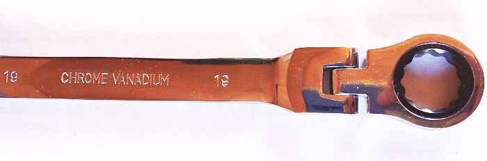 Ключ комбинированный трещоточный шарнирный 19мм - изображение 2