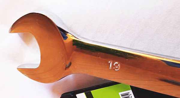 Ключ комбинированный трещоточный шарнирный 19мм - изображение 3