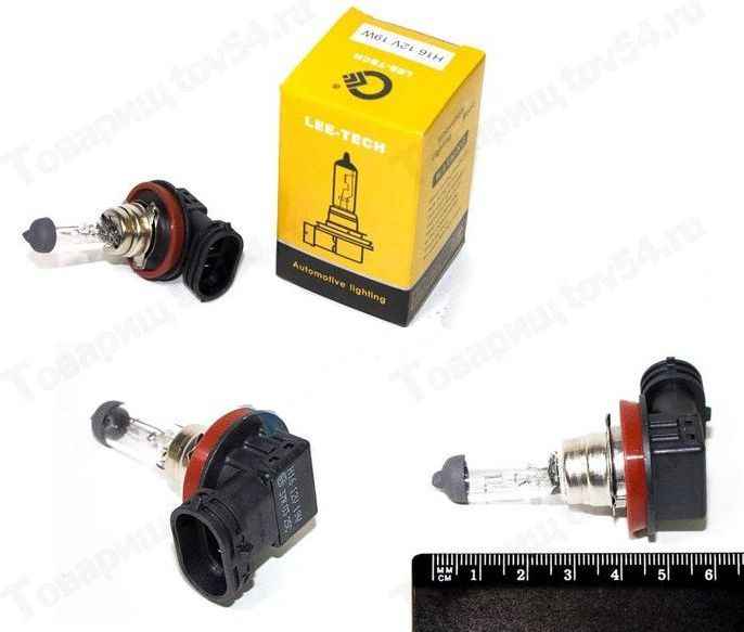 Лампа Н16 12 V 19 Приора FL рестайлинг (дальний свет, ДХО) LEE-TECH PGJ19-3 <b>LT71201</b> - изображение