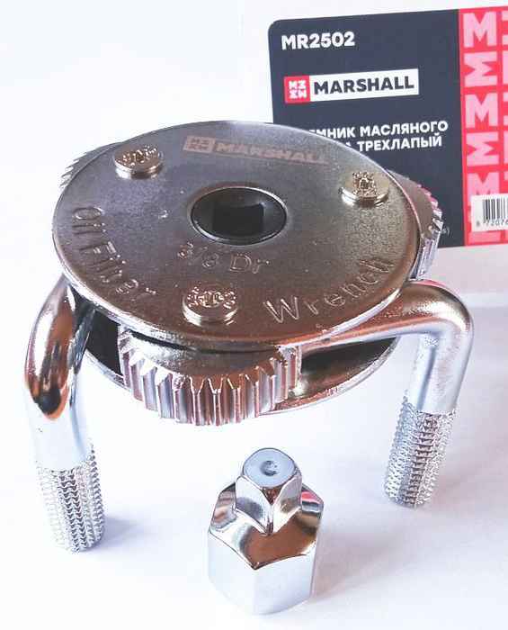 Съемник масляного фильтра "краб" 3/8", 1/2 64-120мм MR2502 - изображение 1