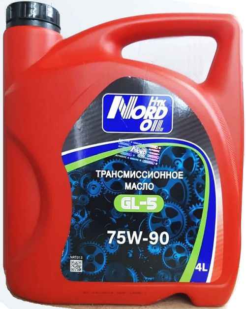 NORD OIL GL-5 75W90 (4л) трансмиссионное полусинтетическое масло - изображение