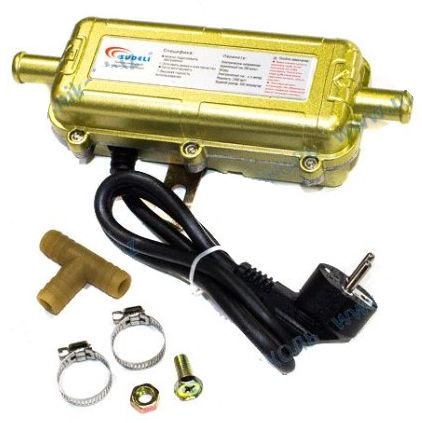 Подогреватель двигателя предпусковой 2 кВт с помпой и термореле 220V DINWARD RF-101 - изображение Подогреватель двигателя предпусковой 2 кВт с помпой и термореле 220V DINWARD RF-101 - изображение