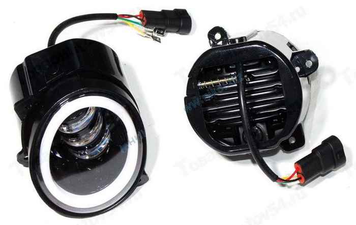 Фары противотуманные ВАЗ 2190 Гранта, Калина, Largus 30W 12/80V с регулятором, с габаритом, 2 цвета (комплект 2шт) <b>TR-G334- Фары противотуманные ВАЗ 2190 Гранта, Калина, Largus 30W 12/80V с регулятором, с габаритом, 2 цвета (комплект 2шт) <b>TR-G334-W-WYR</b> - изображение