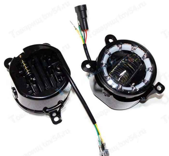 Фары противотуманные ВАЗ 2170 Приора 30W 12/60V с регулятором, с габаритом, 2 цвета, 1LED (комплект 2шт) <b>TR-P134-W-WYR-UL</ Фары противотуманные ВАЗ 2170 Приора 30W 12/60V с регулятором, с габаритом, 2 цвета, 1LED (комплект 2шт) <b>TR-P134-W-WYR-UL</b> - изображение