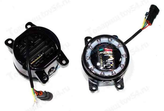 Фары противотуманные ВАЗ 2190 Гранта (2019-), Vesta, X-Ray, Niva Urban 30W 12/60V с регул, габарит, 2цв, 1LED (комплект 2шт) < Фары противотуманные ВАЗ 2190 Гранта (2019-), Vesta, X-Ray, Niva Urban 30W 12/60V с регул, габарит, 2цв, 1LED (комплект 2шт) <b>TR-V134-W-WYR-UL</b> - изображение